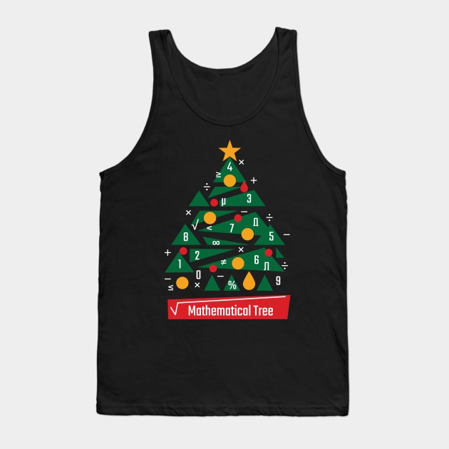 Mathematical Christmas Tree Tank Top by Emma